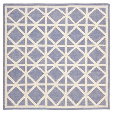 Safavieh Dhurries Kite Geometric Handwoven Flatweave Wool Rug