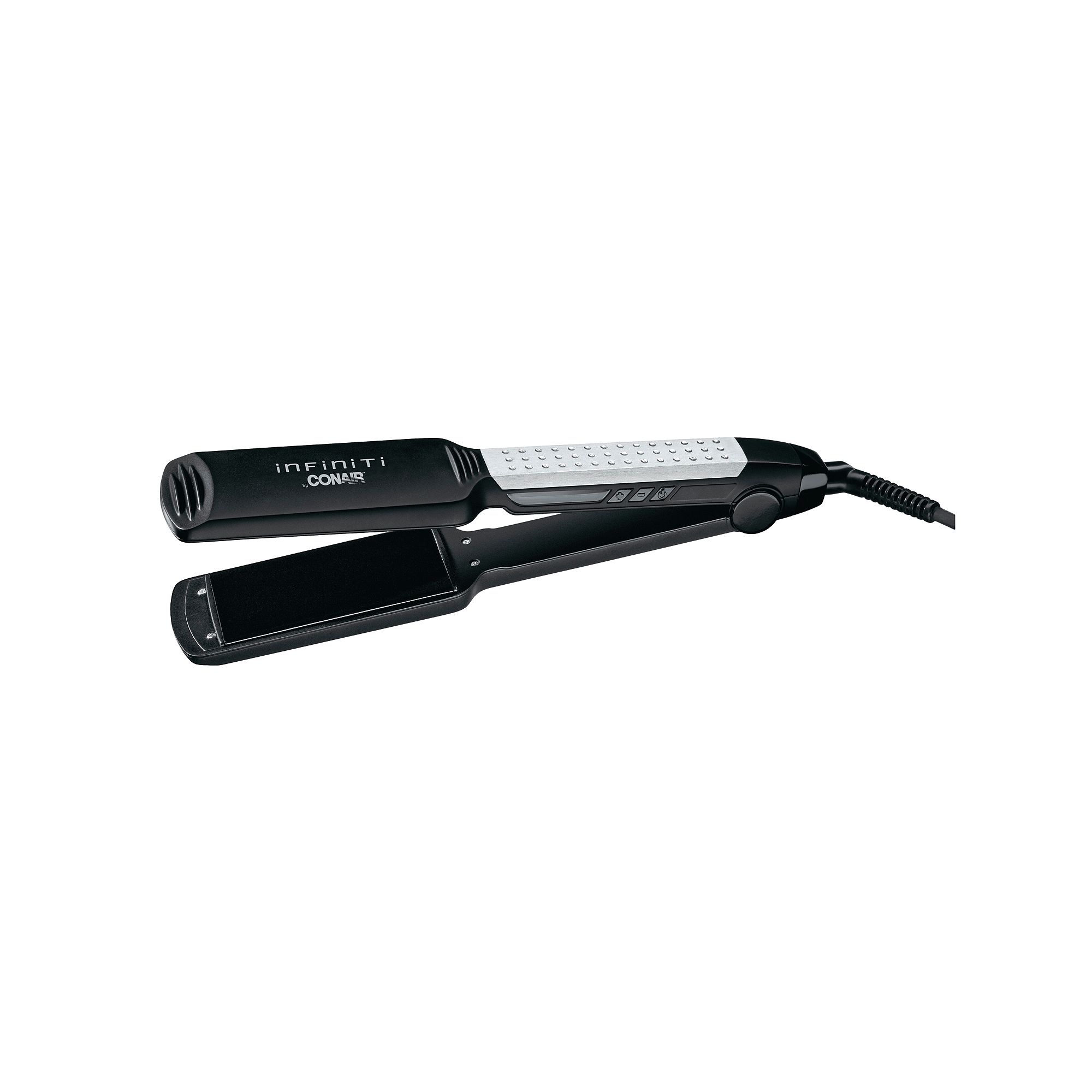 Conair Infiniti Solid Ceramic 2-in. Hair Straightener, Black/Silver