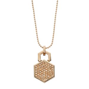 COCO LANE Hexagon Pendant Necklace