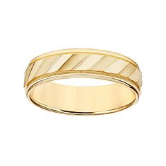 Simply Vera Vera Wang 14k Gold Men's Wedding Band by