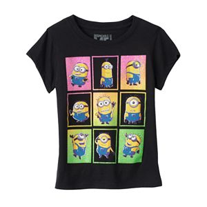 Girls 4-6x Despicable Me Minions Glitter Tee