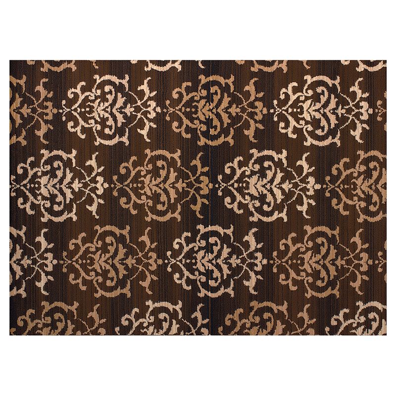 United Weavers Dallas Countess Damask Rug, Brown, 8X10.5 Ft