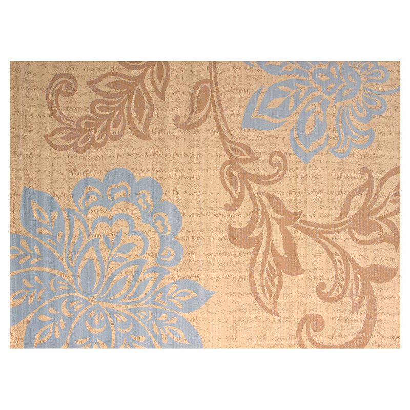 United Weavers Dallas Trouseau Floral Rug, Blue, 8X10.5 Ft