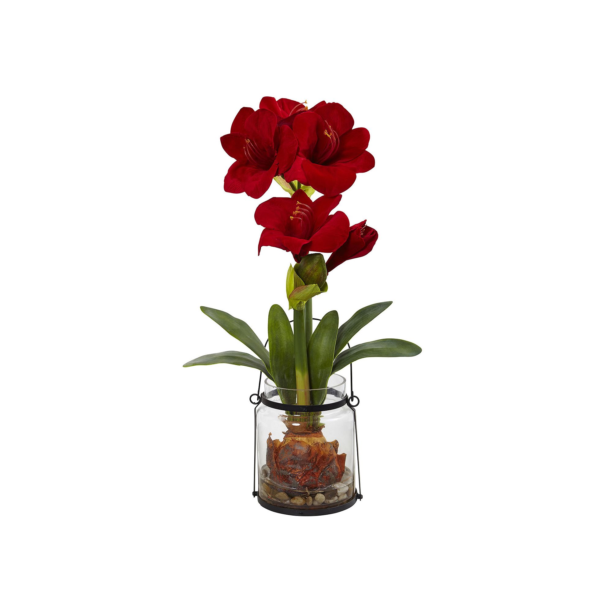 nearly natural Artificial Amaryllis Plant, Red