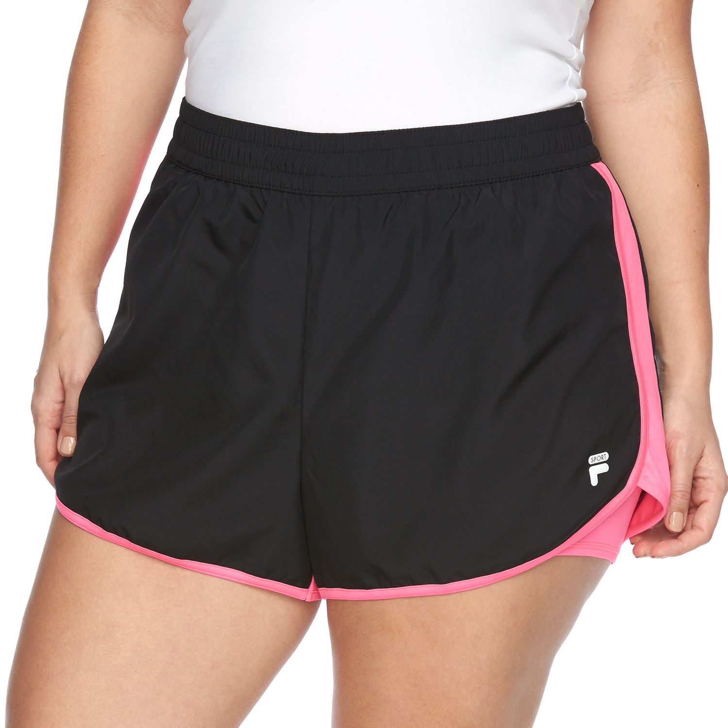 plus size fila shorts
