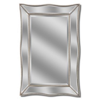 Head West Metro Beaded Scalloped Wall Mirror