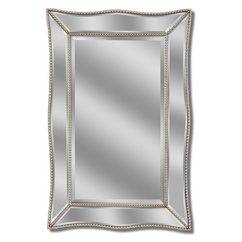 Head West Metro Beaded Scalloped Wall Mirror