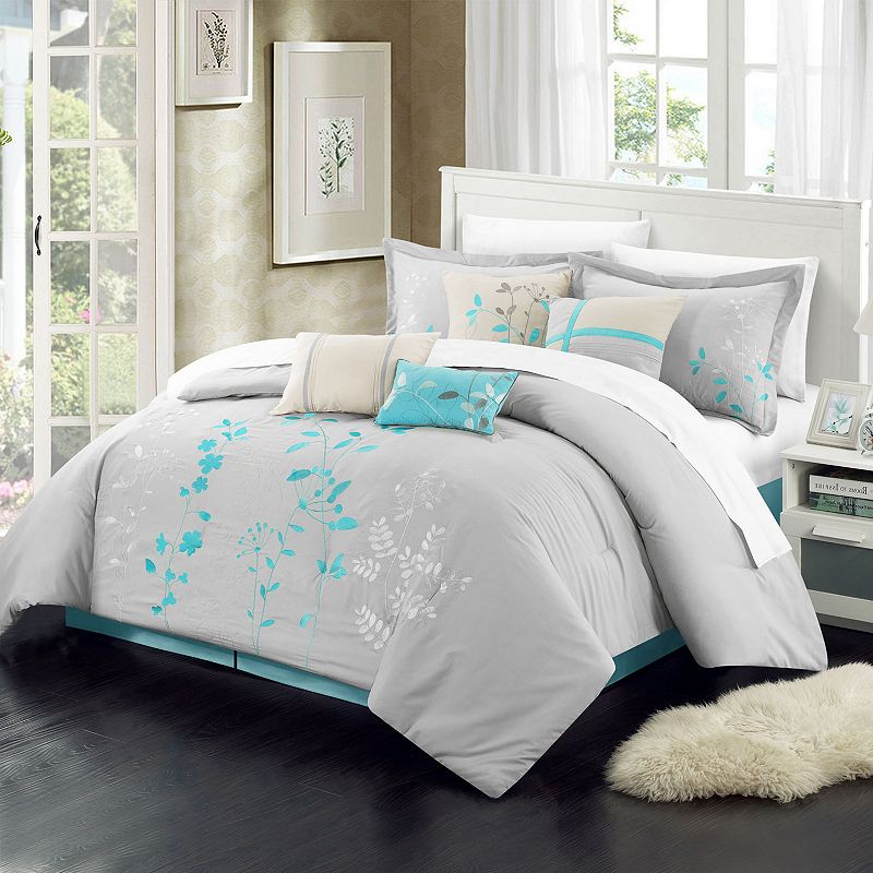 76725905 Chic Home Bliss Garden 12-piece Oversized Bed Set, sku 76725905