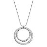 Sonoma Goods For Life™ Long Hammered Double Ring Pendant Necklace