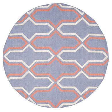 Safavieh Dhurries Flattened Quatrefoil Handwoven Flatweave Wool Rug