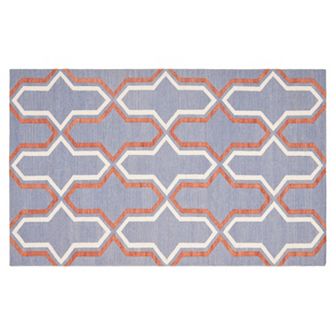 Safavieh Dhurries Flattened Quatrefoil Handwoven Flatweave Wool Rug