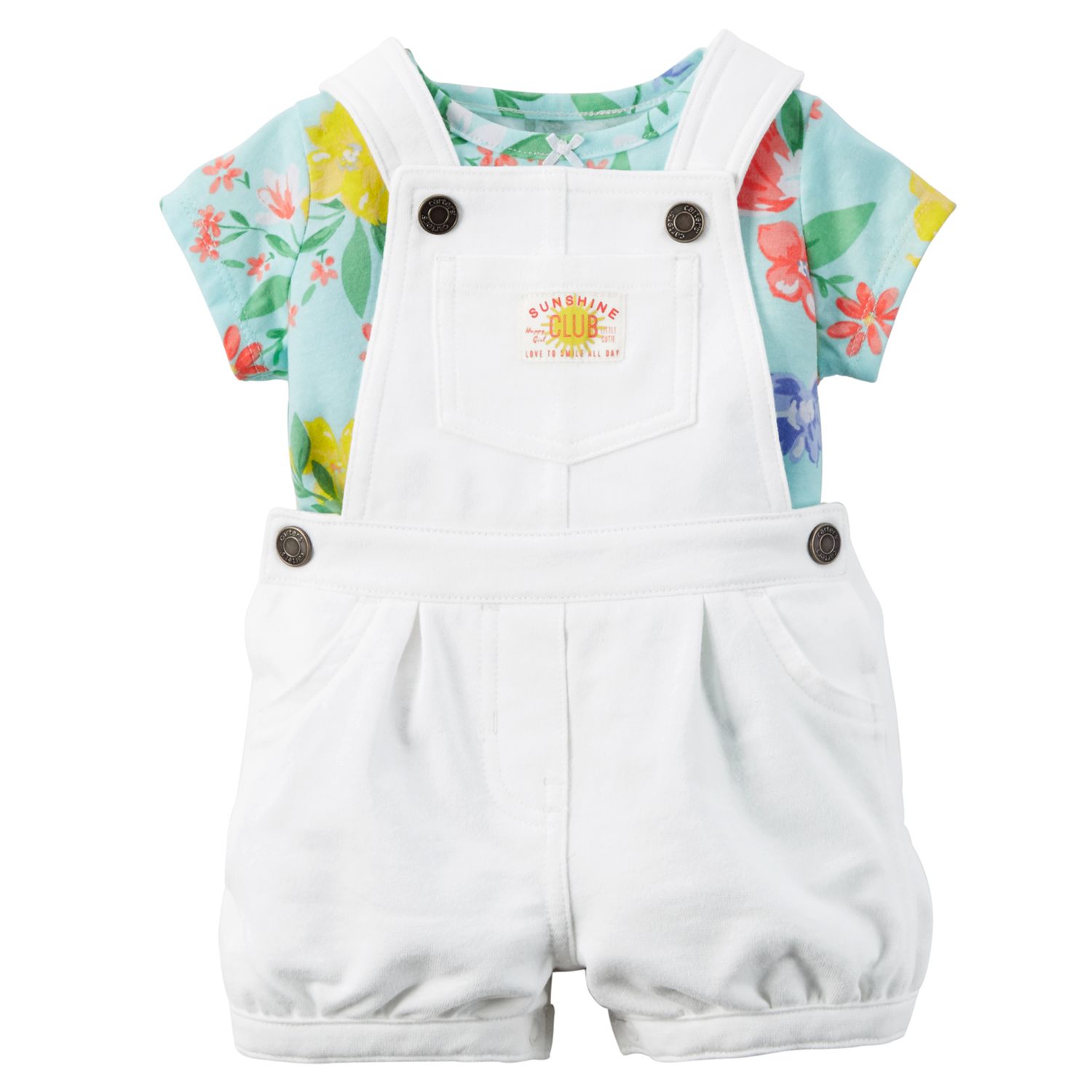 Baby Girl Carter's Shortalls & Tee Set