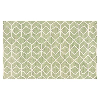 Safavieh Dhurries Diamond Weave Handwoven Flatweave Wool Rug