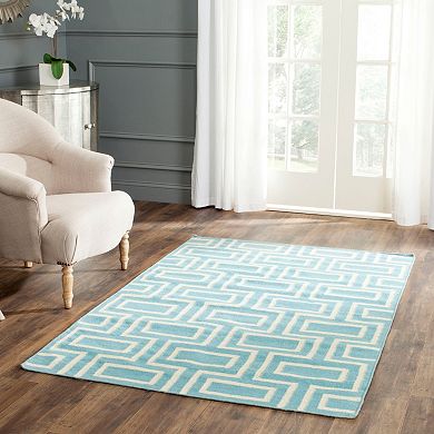 Safavieh Dhurries Brick Weave Handwoven Flatweave Wool Rug