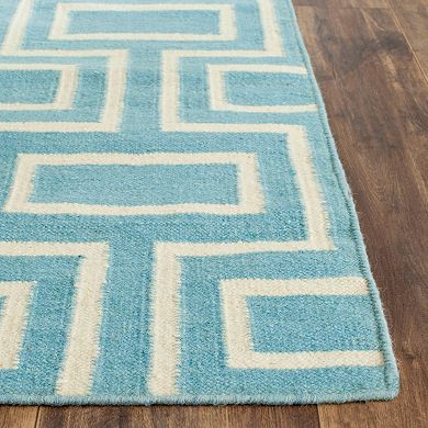 Safavieh Dhurries Brick Weave Handwoven Flatweave Wool Rug