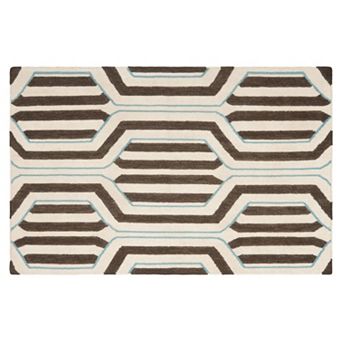 Safavieh Dhurries Hex Weave Handwoven Flatweave Wool Rug