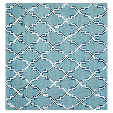 Safavieh Dhurries Modern Quatrefoil Handwoven Flatweave Wool Rug