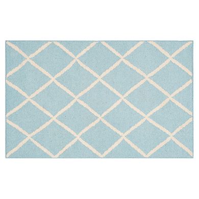 Safavieh Dhurries Netting Handwoven Flatweave Wool Pile Rug