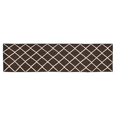 Safavieh Dhurries Netting Handwoven Flatweave Wool Pile Rug