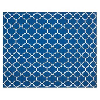 Safavieh Dhurries Geometric Quatrefoil Handwoven Flatweave Wool Rug