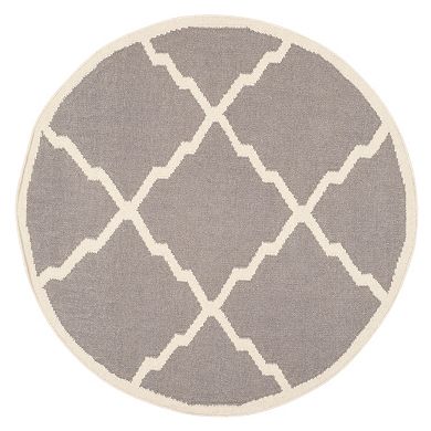 Safavieh Dhurries Jagged Diamond Handwoven Flatweave Wool Rug
