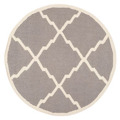 Safavieh Dhurries Jagged Diamond Handwoven Flatweave Wool Rug