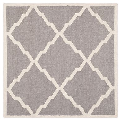 Safavieh Dhurries Jagged Diamond Handwoven Flatweave Wool Rug