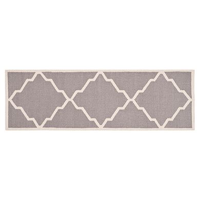 Safavieh Dhurries Jagged Diamond Handwoven Flatweave Wool Rug