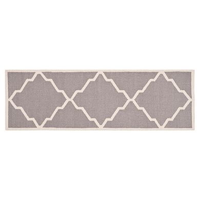 Safavieh Dhurries Jagged Diamond Handwoven Flatweave Wool Rug