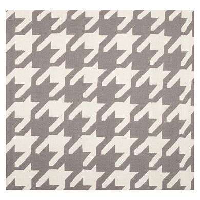 Safavieh Dhurries Houndstooth Handwoven Flatweave Wool Rug