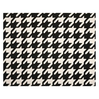 Safavieh Dhurries Houndstooth Handwoven Flatweave Wool Rug