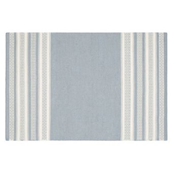 Safavieh Dhurries Varied Stripe Handwoven Flatweave Wool Rug