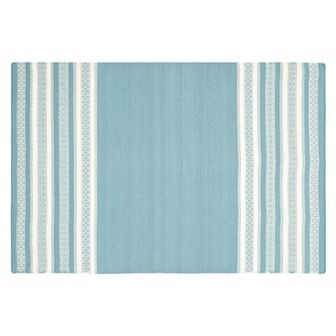 Safavieh Dhurries Varied Stripe Handwoven Flatweave Wool Rug