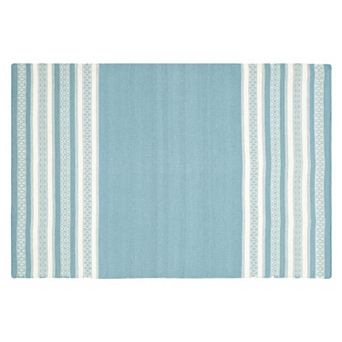 Safavieh Dhurries Varied Stripe Handwoven Flatweave Wool Rug