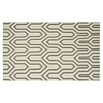 Safavieh Dhurries Geometric Wishbone Handwoven Flatweave Wool Rug
