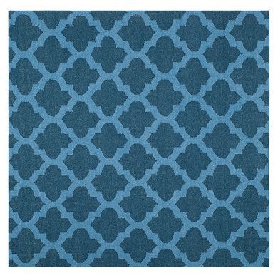 Safavieh Dhurries Classic Quatrefoil Handwoven Flatweave Wool Rug