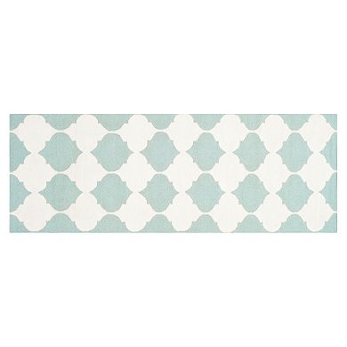Safavieh Dhurries Bold Quatrefoil Handwoven Flatweave Wool Rug