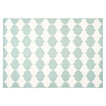 Safavieh Dhurries Bold Quatrefoil Handwoven Flatweave Wool Rug