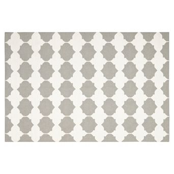 Safavieh Dhurries Bold Quatrefoil Handwoven Flatweave Wool Rug