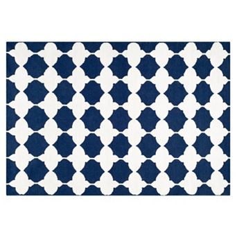 Safavieh Dhurries Bold Quatrefoil Handwoven Flatweave Wool Rug