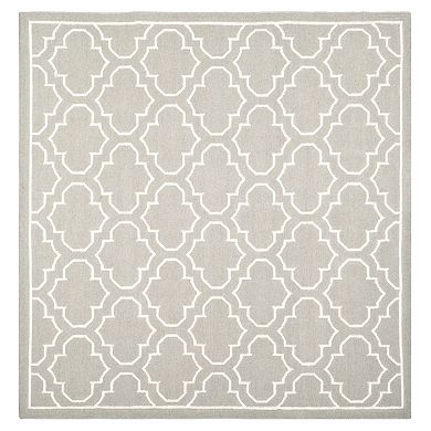 Safavieh Dhurries Quatrefoil Handwoven Flatweave Wool Rug