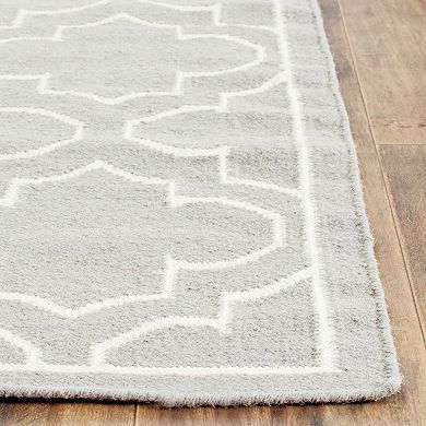 Safavieh Dhurries Quatrefoil Handwoven Flatweave Wool Rug