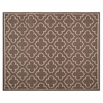 Safavieh Dhurries Traditional Quatrefoil Handwoven Flatweave Wool Rug