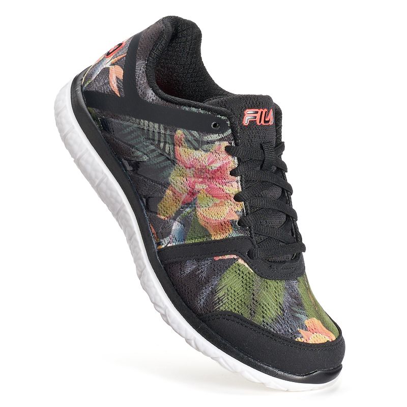 fila shoes with flowers