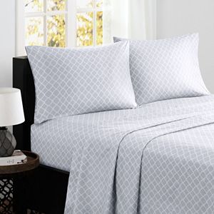 Madison Park 4-piece Fretwork Cotton Sheet Set