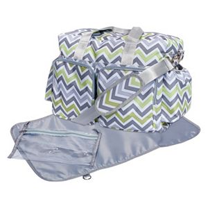 Trend Lab Chevron Deluxe Duffle Diaper Bag