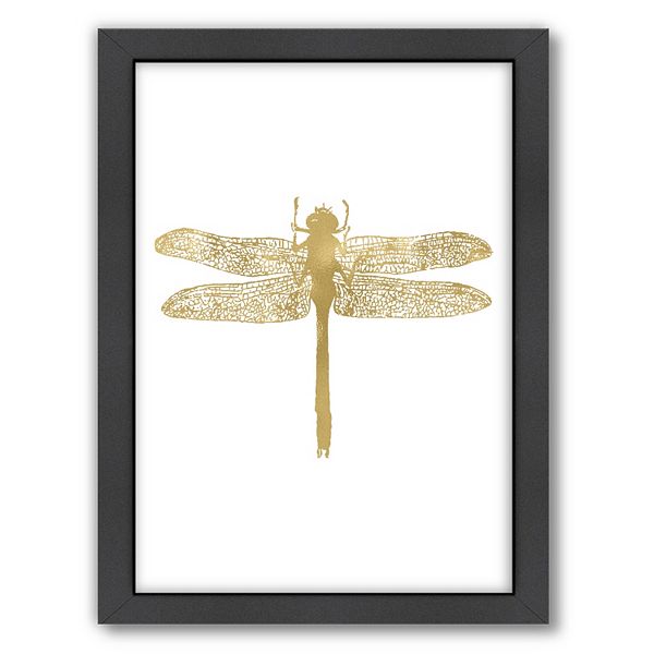 Americanflat Dragonfly Framed Wall Art By Amy Brinkman