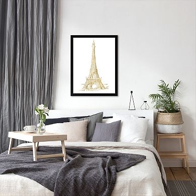 Americanflat "Eiffel Tower" Framed Wall Art by Amy Brinkman