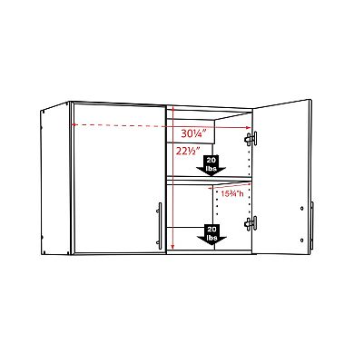 Prepac Elite Stackable Wall Cabinet