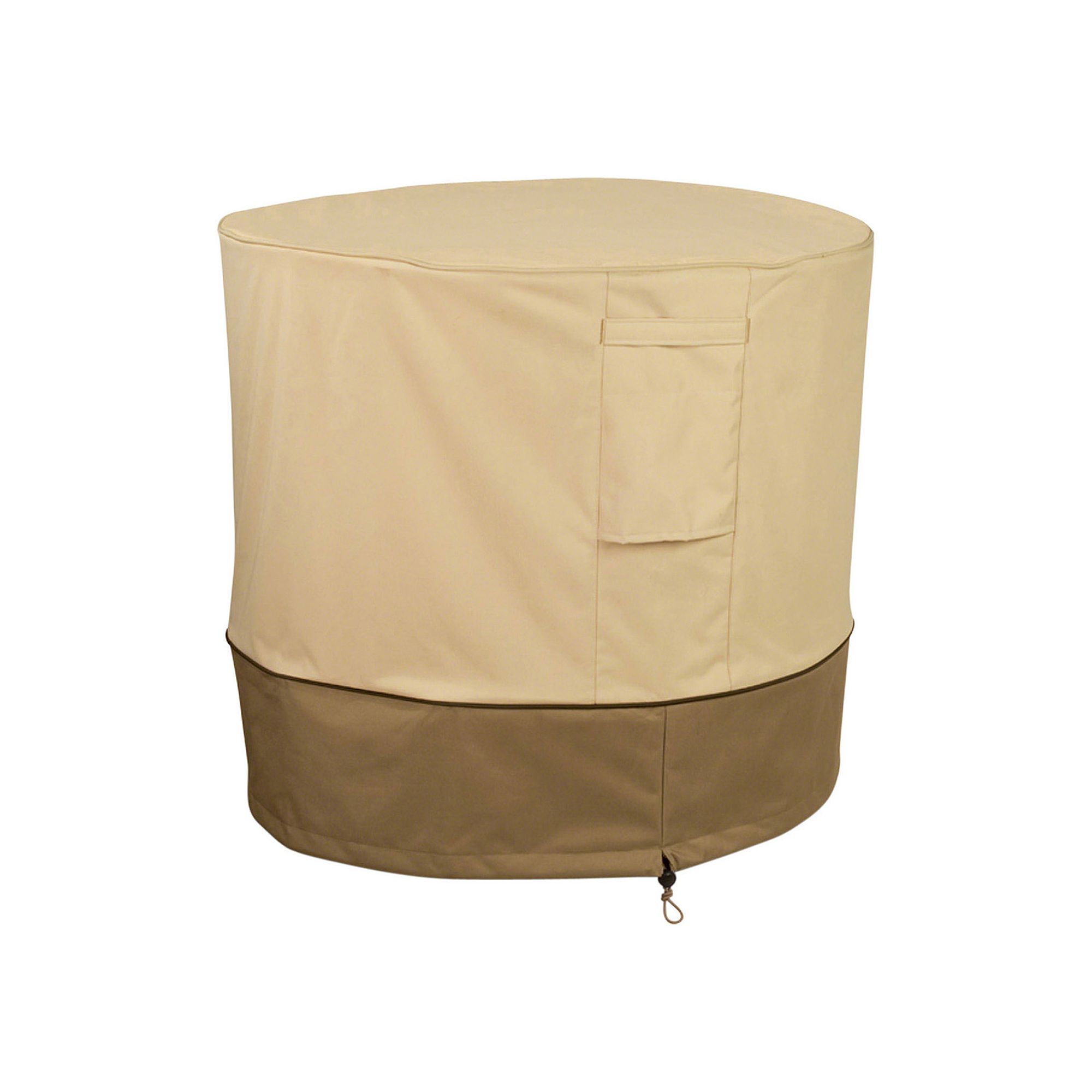 Classic Accessories Veranda Round Air Conditioner Cover, Beige